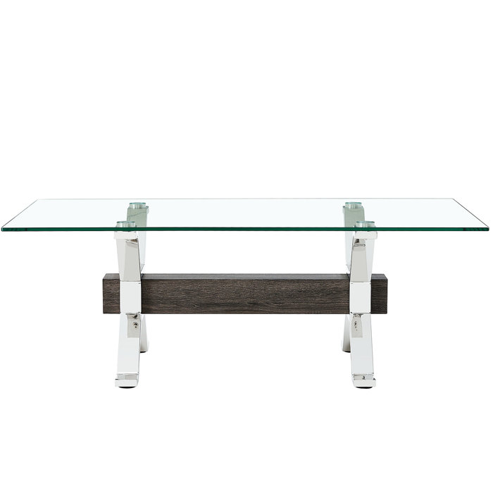 Latitude Run® Kryspin Coffee Table, Modern Coffee Table, Rectangle